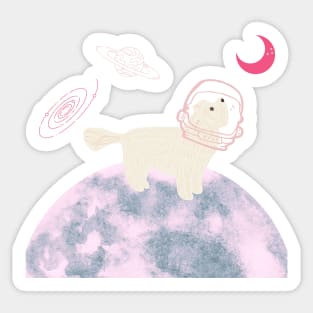 Dog Astronaut Sticker